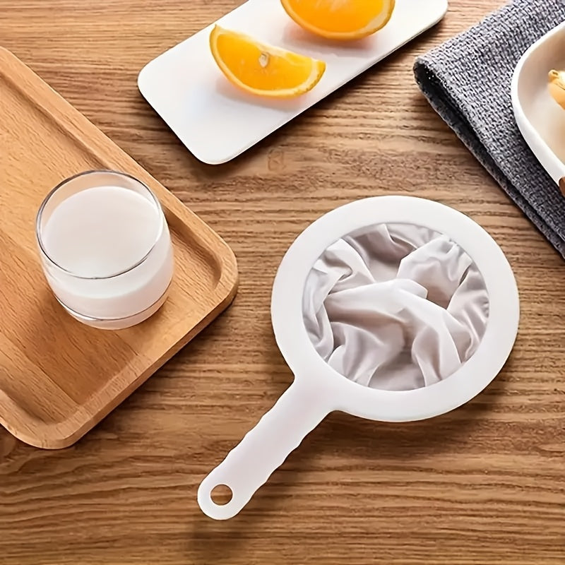 Premium Silicone Soy Milk Strainer, Top-notch Juicer and Veggie Filter, Food-Safe Beverage and Brewing Sieve, Effective Filtration for Home and Kitchen Applications