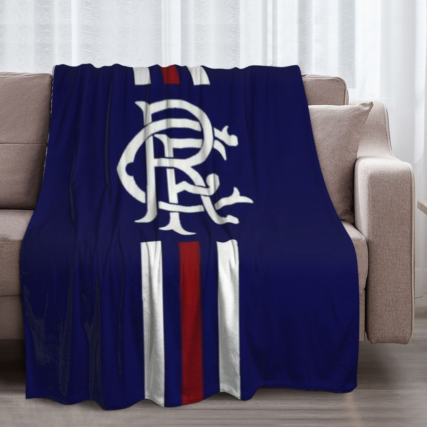 Stay cozy with this 1 piece Rangers Football Club printed flannel fleece blanket. Made with ultra soft plush flannel, this blanket is perfect for your bed or sofa all year round. Featuring a modern design and digital print craftsmanship, this blanket is