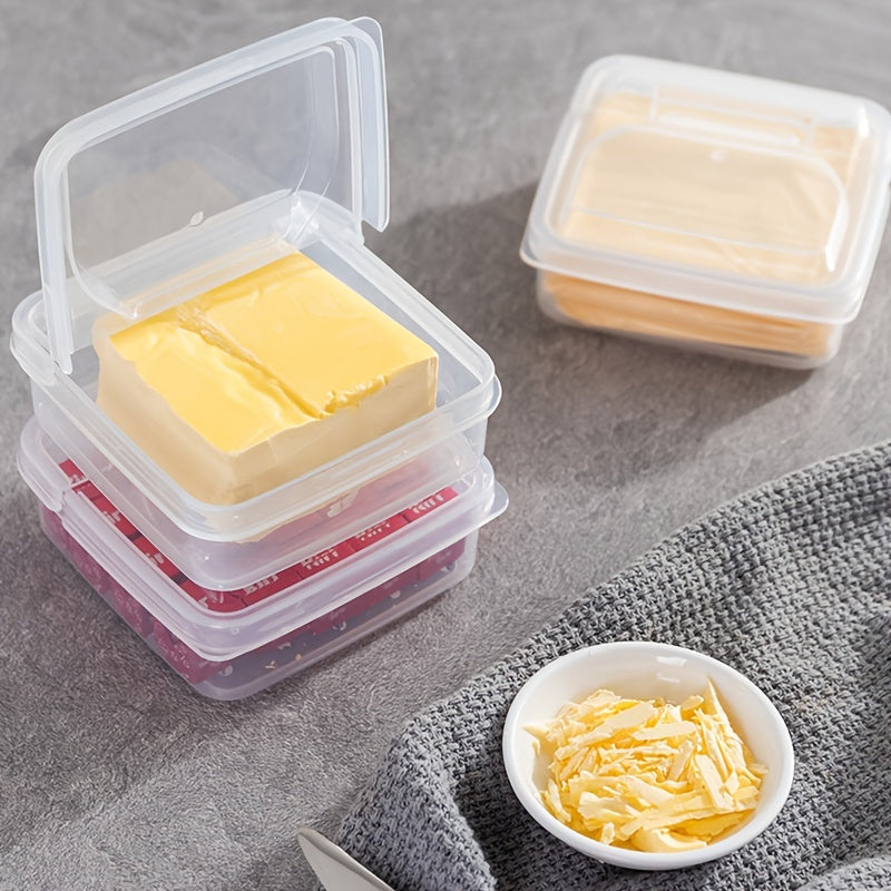 Maintain the freshness and deliciousness of your cheese with this plastic refrigerator storage container!