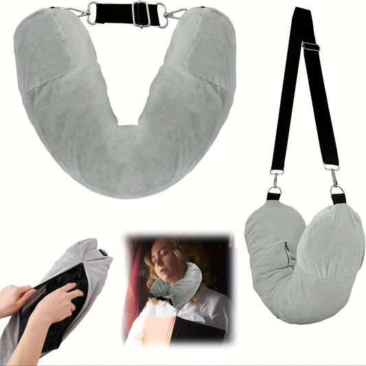 The Stretch Velvet Travel Neck Pillow is designed for ultimate comfort and portability, whether you're on a plane, in the office, or relaxing at home. Made with soft and lightweight materials, this neck pillow will provide you with the support you need