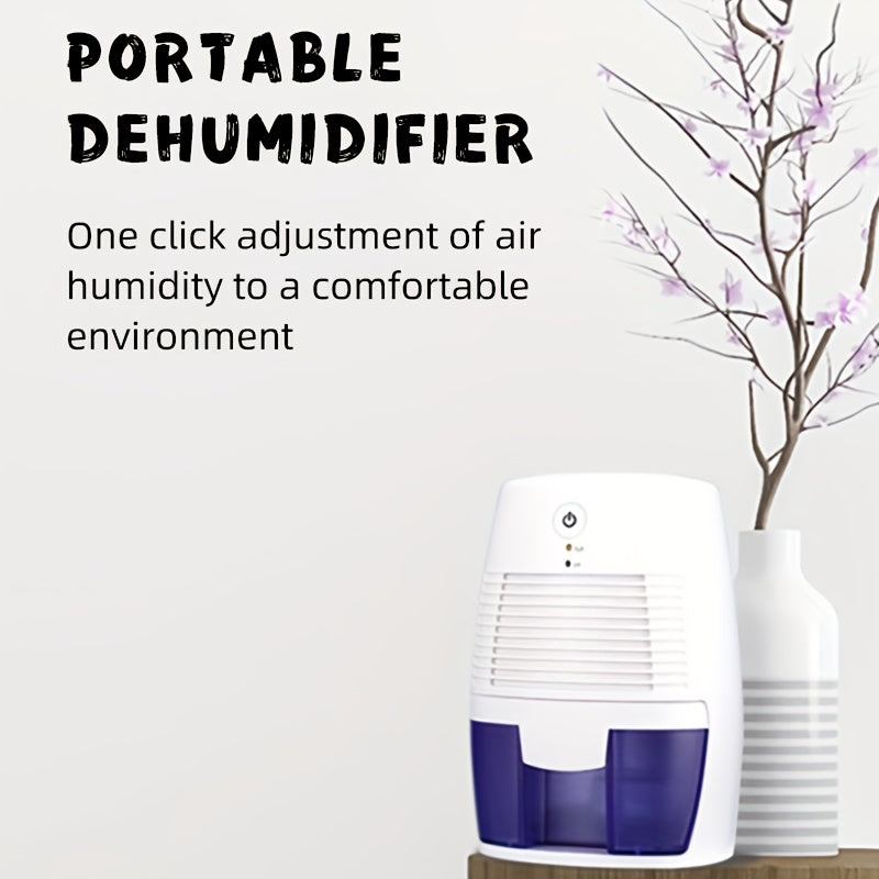 Home small silent dehumidifier for 5-10m² areas with simple one-button operation, high efficiency, and automatic shut-off. Ideal for cloakrooms and bedrooms.