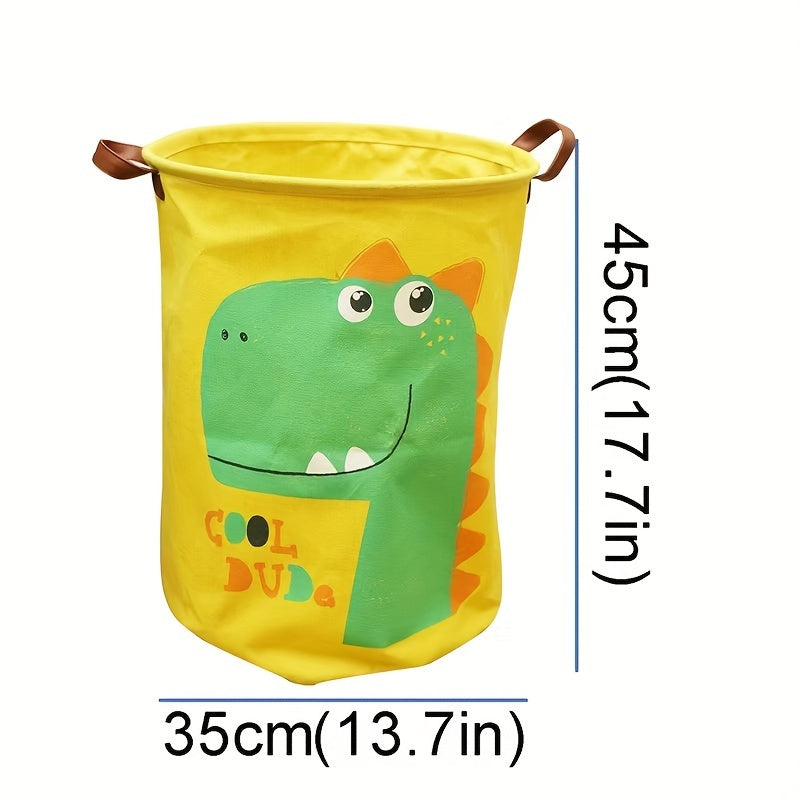 Cartoon Folding Storage Basket for Clothes Changing and Washing, Waterproof and Moisture-proof Foldable Toy Snack Sundries Storage Bin. Perfect for Home Organization and Storage, Ideal Christmas or Halloween Gift