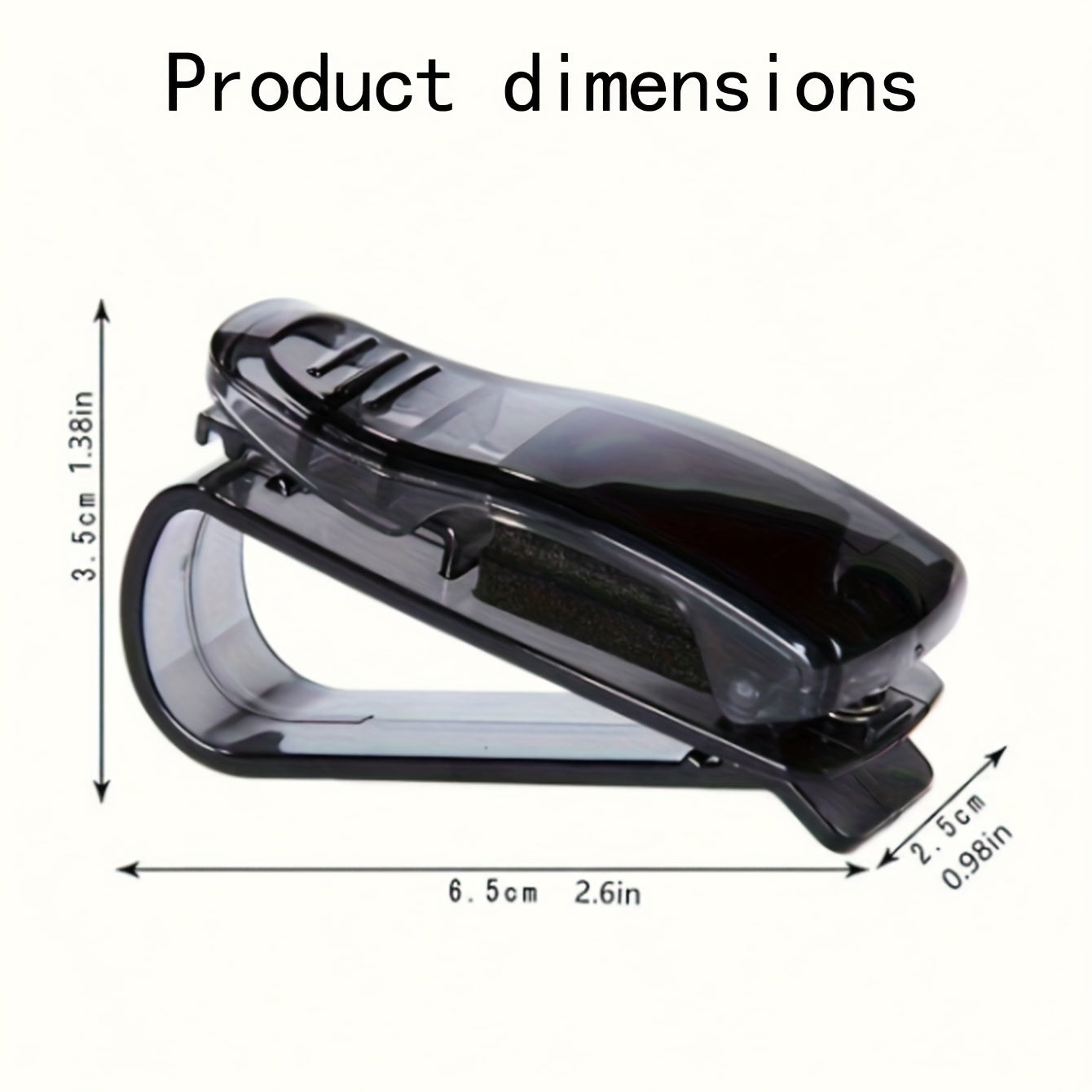 Car sun visor glasses holder with ticket and ID card slots, a must-have accessory for any vehicle.