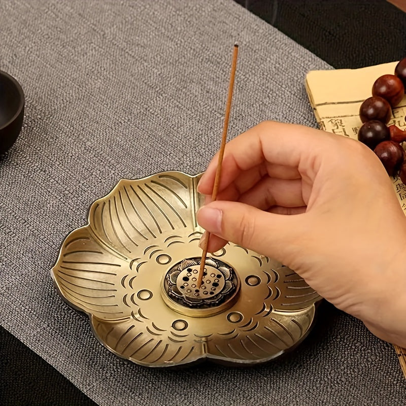 Elegant plum blossom incense holder for serene spaces. Perfect gift idea for spa and meditation lovers.