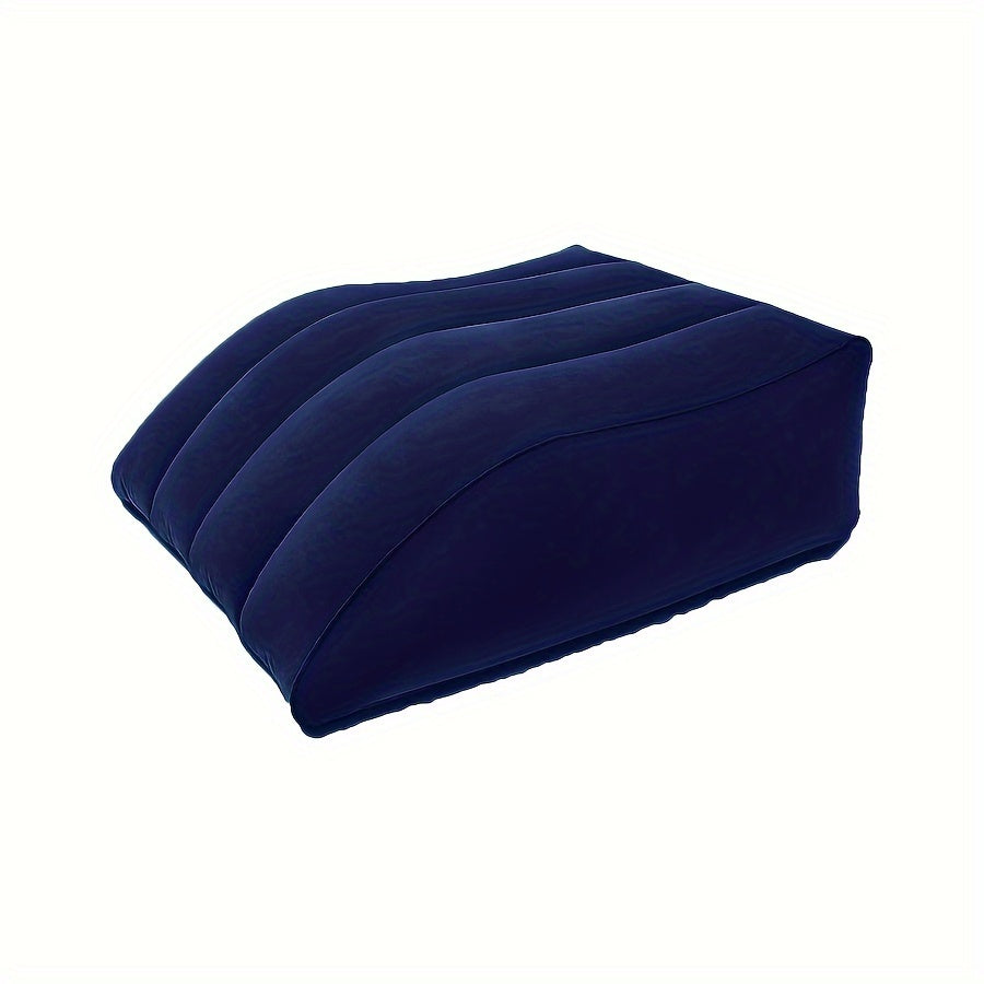 Inflatable Leg Elevation Pillow - Comfortable Wedge Pillow for Sleeping, Back Relaxation, and Leg Support After Surgery, Hip, Foot, or Ankle Recovery.