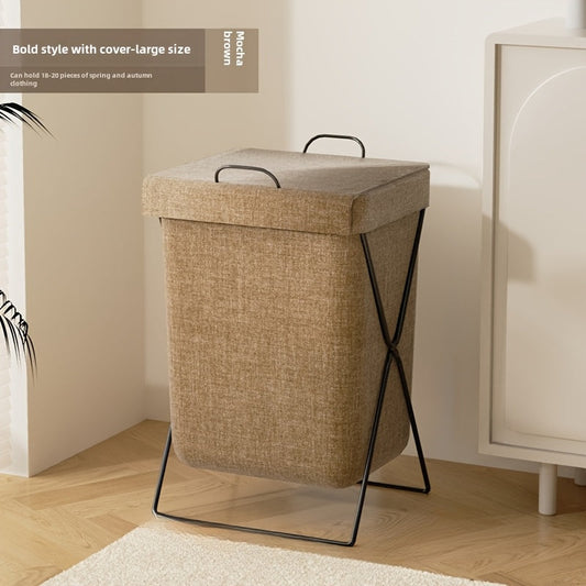 Multi-functional Folding Laundry Hamper - Made with Durable Carbon Steel, Rectangular Hamper for Dirty Clothes in Bathroom and Any Room, Laundry Storage Solution