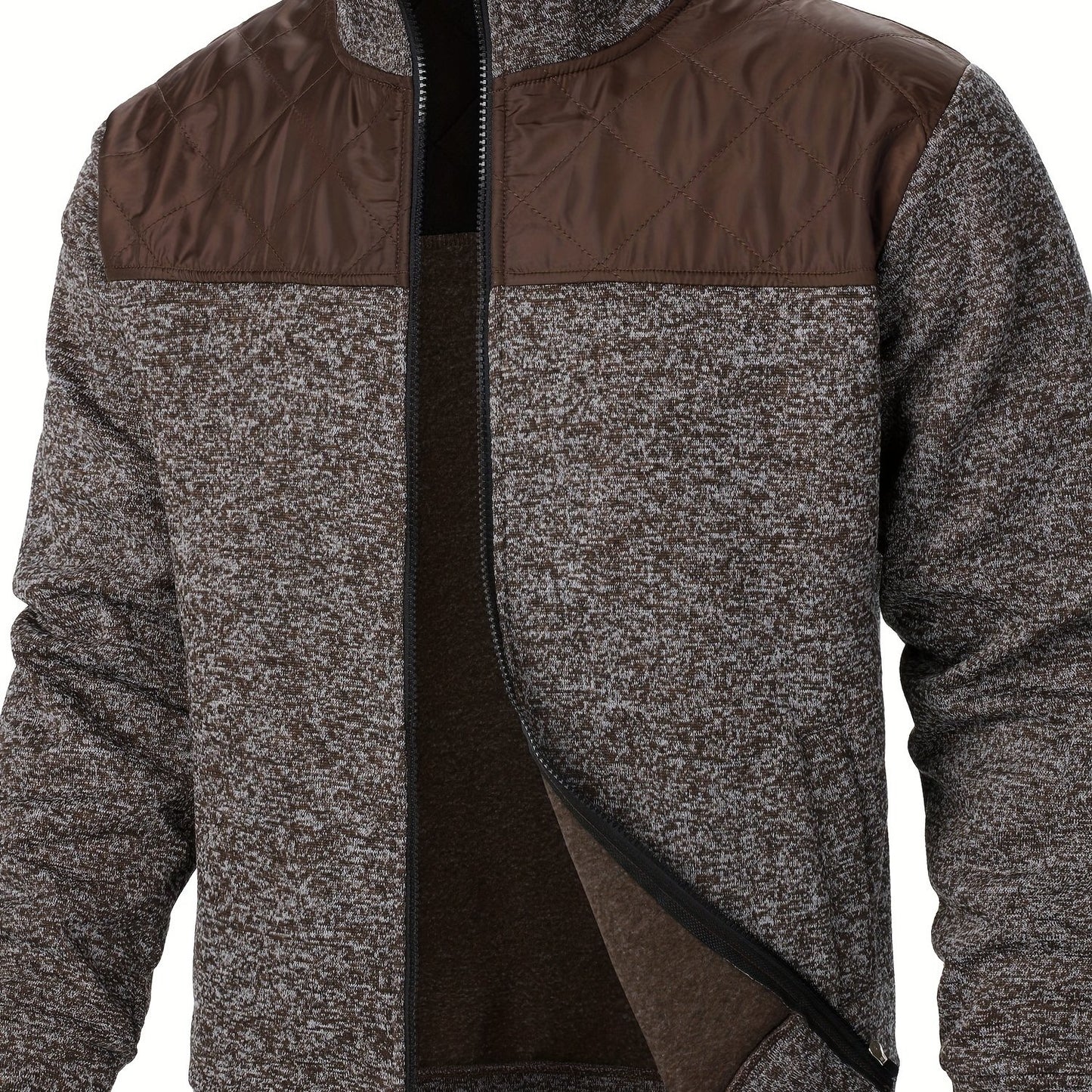 Stylish quilted jacket for men, perfect for spring and autumn outdoor wear. Great as a gift.