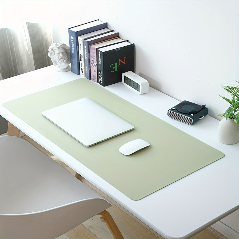 1 Non-slip PVC Faux Leather Desk Mat, Waterproof and Stain Resistant, Easy to Clean, Available in Multiple Colors for Office or Study Table.