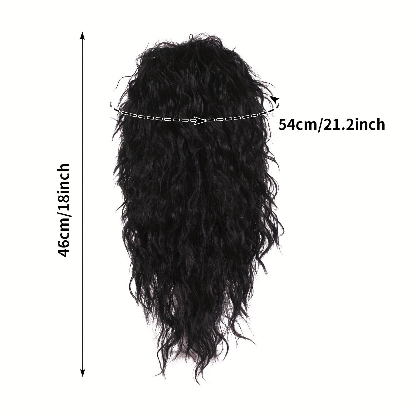 Get ready to rock the 80s with our cool and unique long fluffy afro wig with bangs! Available in black and blonde, this wig is perfect for men looking to channel their inner rock star for Halloween, Christmas, cosplay, or any bar, club, rave party. It