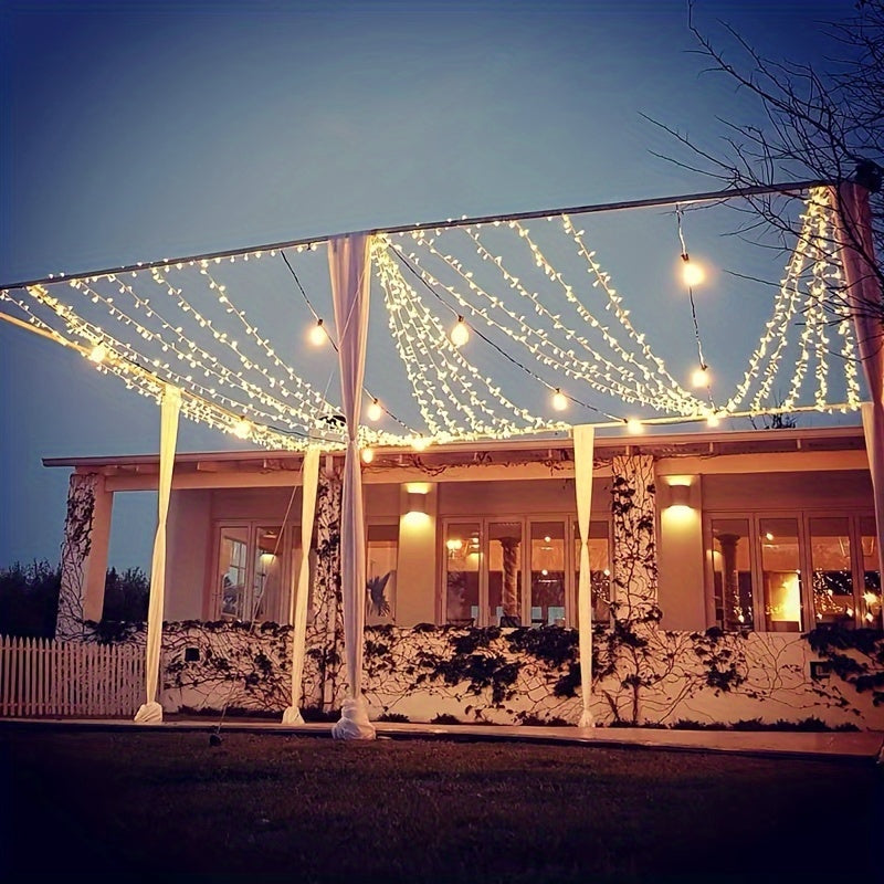 12m 100-light Solar Starlight String Lights