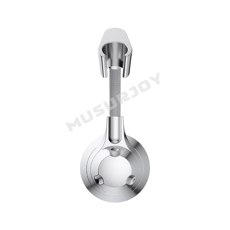 Musurjoy Bathroom Shower Head Holder - Adjustable wall-mounted base, no hole design. Ideal gift for New Year's or Valentine's Day.