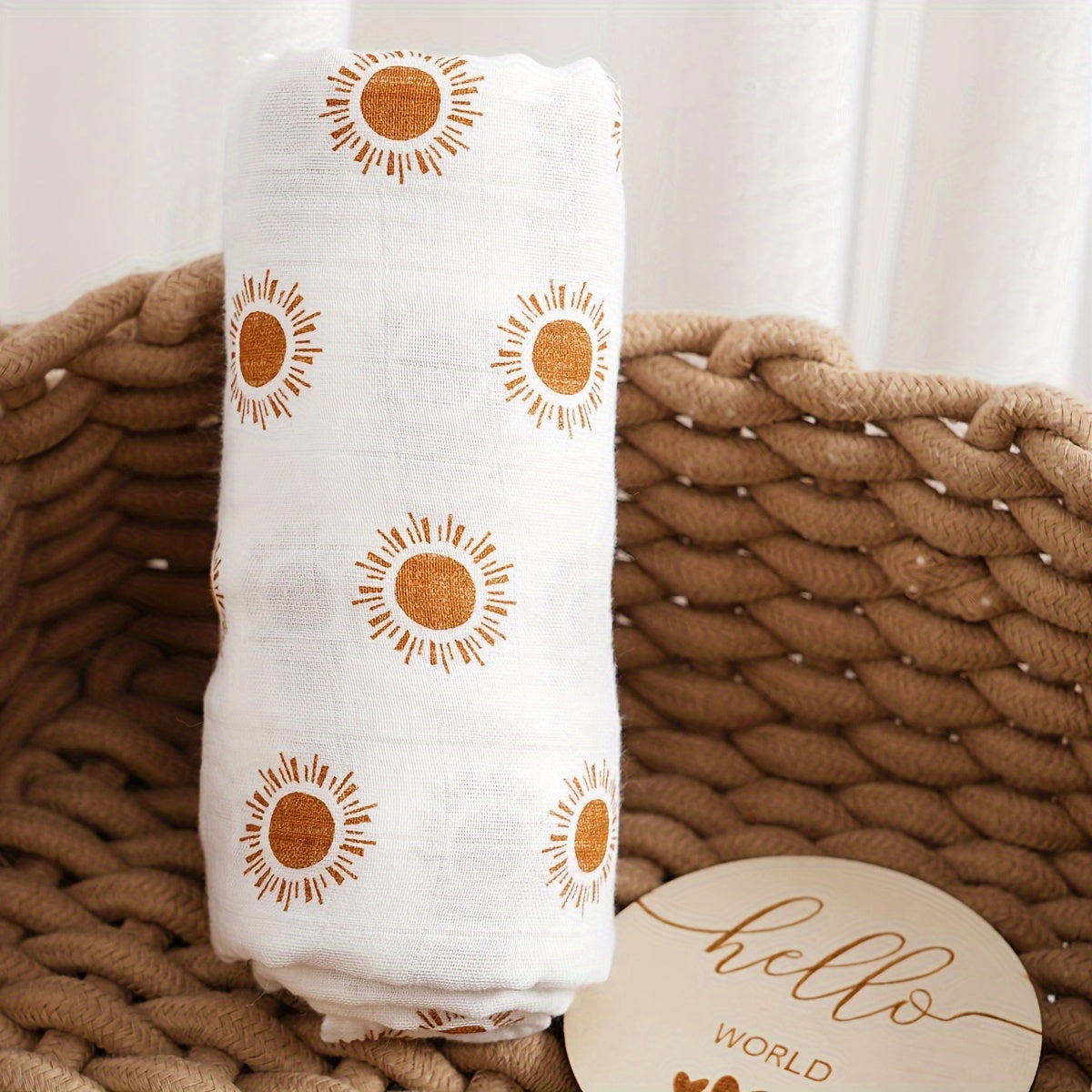 Newborn Bamboo Cotton Swaddle Blanket - Soft, Breathable, and Thin Wrap for Baby Delivery Room