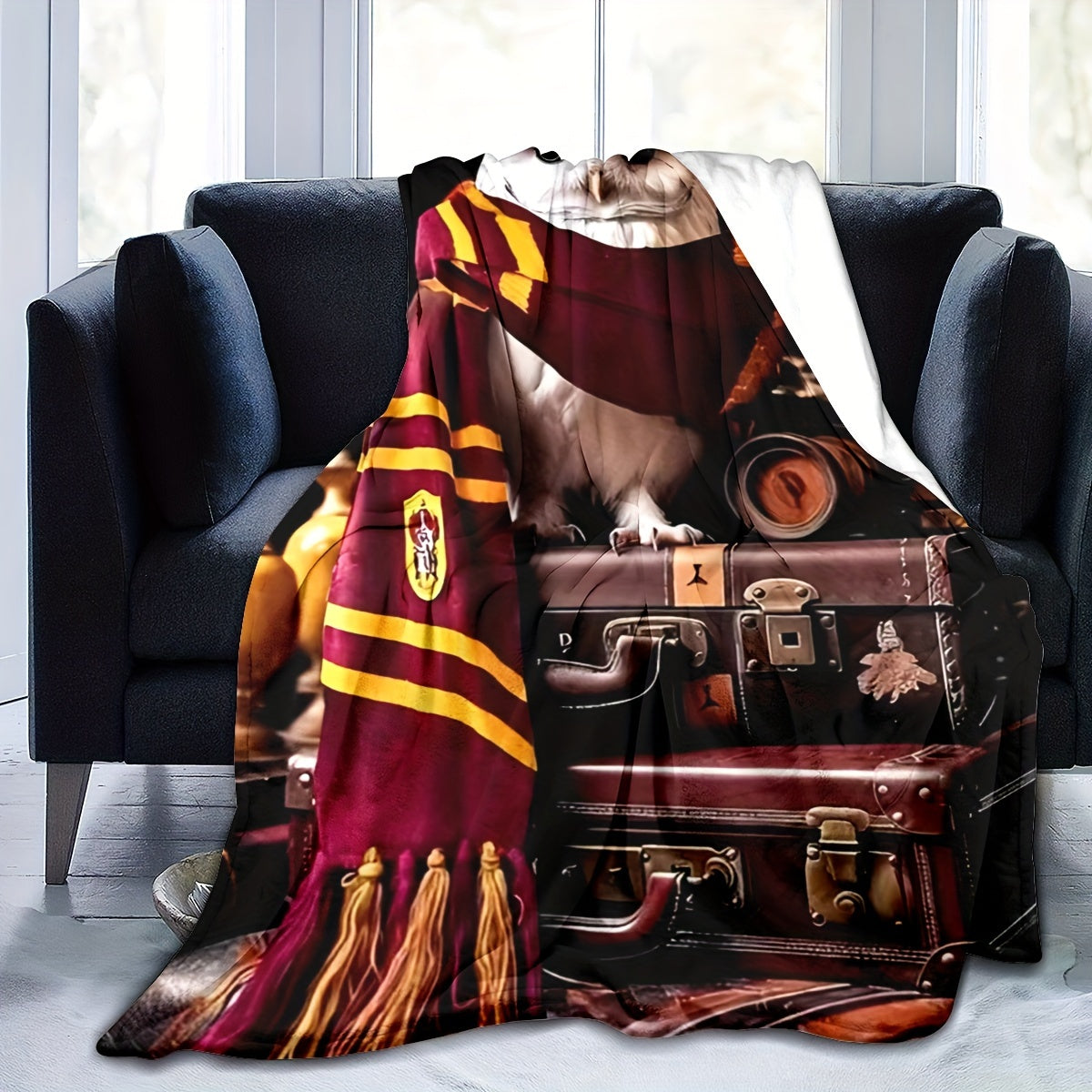 Stay warm and cozy with our Contemporary Owl Print Flannel Throw Blanket. Made from soft knitted polyester, this all-season blanket is the ideal home gift for any room in your house. Featuring a digital print with a theme of Other Topics and no