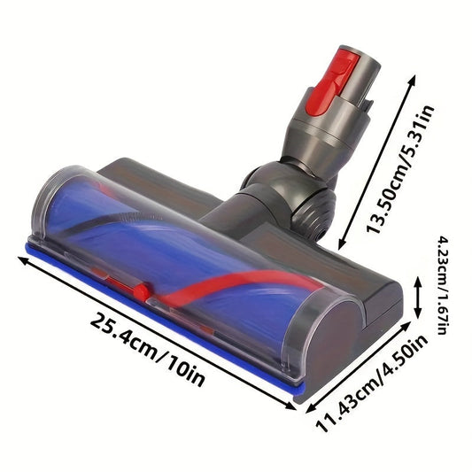 This floor brush is specifically made for hardwood floors and carpets and is compatible with Dyson Vacuum Cleaners V7, V8, V10, V11, and V15. It has a quick-release motorized head for effortless cleaning and replacing of brush roll parts.