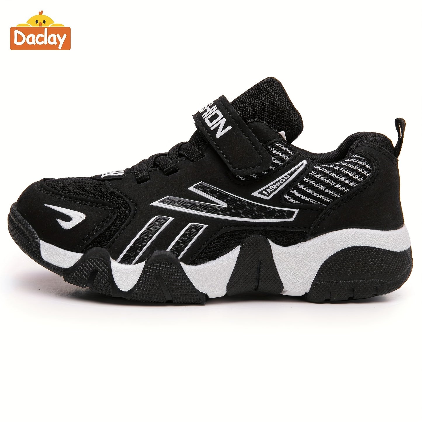 Daclay Kids Sports Shoes with Breathable Upper, Composite Toe, Argyle Pattern, for Ages 14 and Under, Ideal for Tennis and Gymnastics in All Seasons.