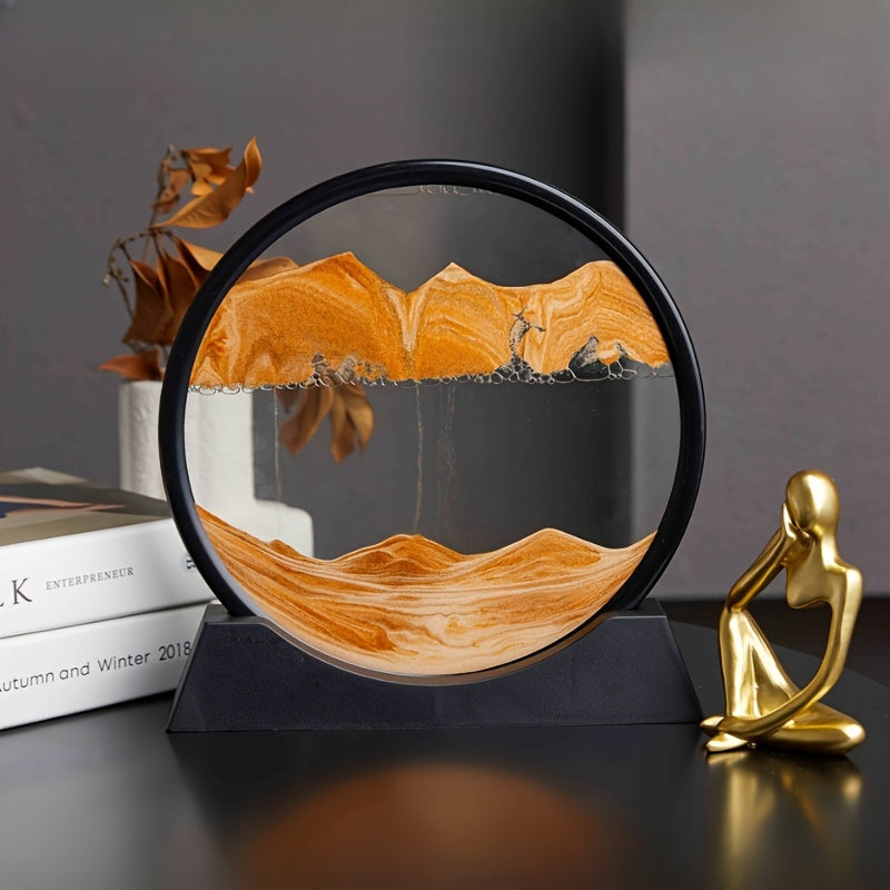 3D Deep Sea Sand Art for Stress Relief - Easy to set up, ideal for office and bedroom decor, great glass craft gift