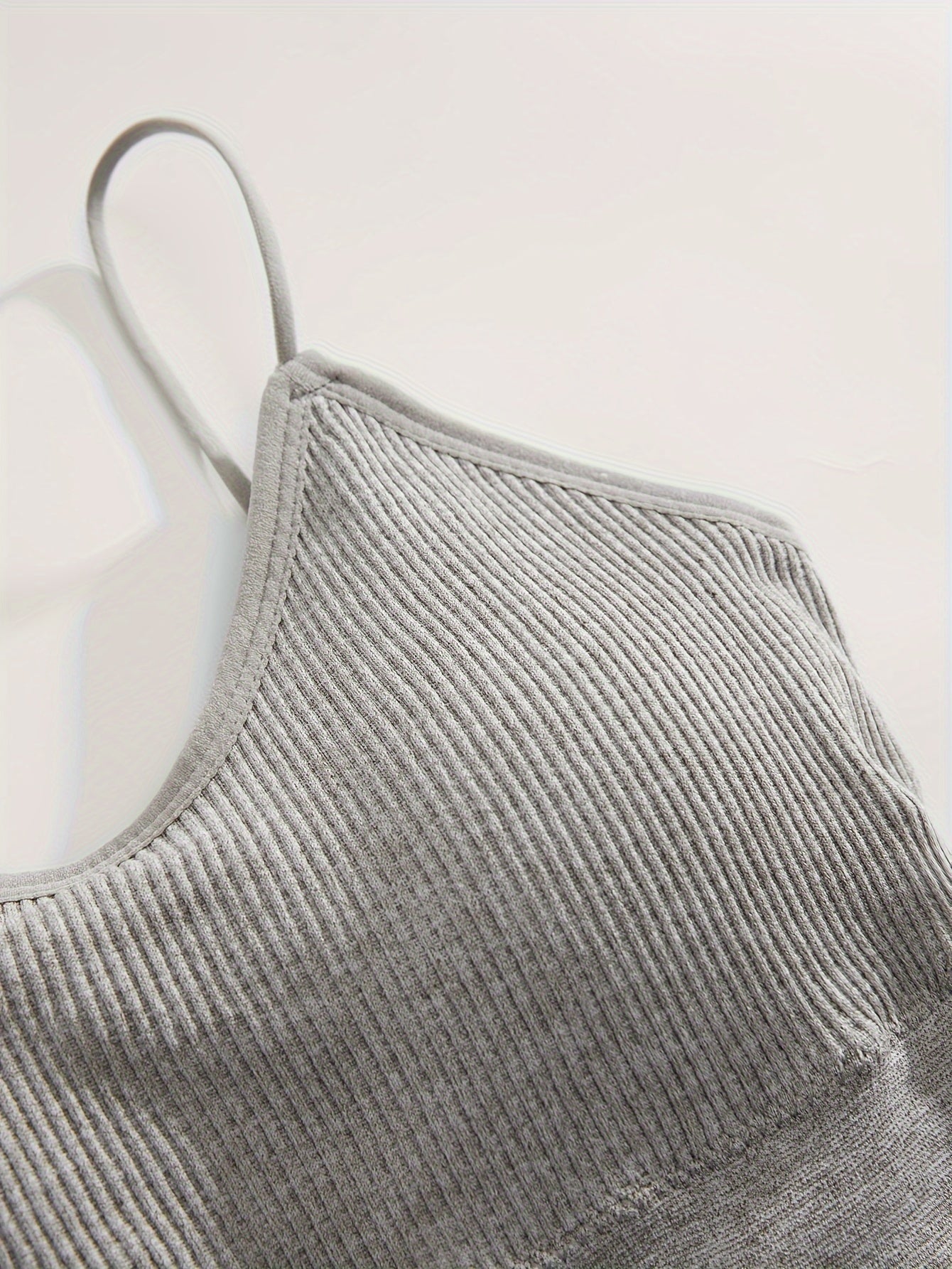 3 solid ribbed wireless bras for comfortable and breathable wear.