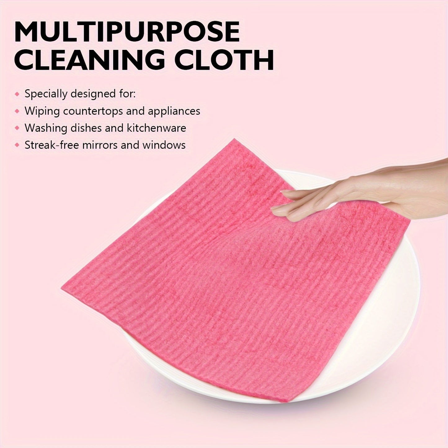 Swedish Dishcloths for the Kitchen - Set of 3 or 10PCS. These reusable and compostable kitchen cloths are made in Sweden from cellulose sponge material. Perfect for washing dishes, these Swedish dishcloths can also be used as reusable paper towels that