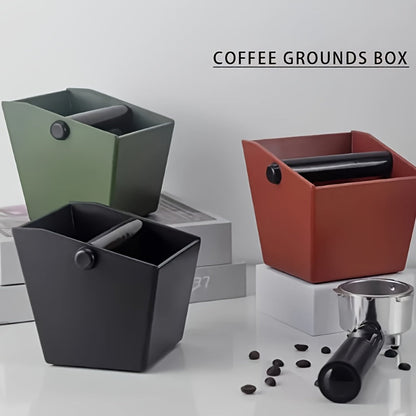 ABS Coffee Grounds Bin - Durable and Sleek in Green, No Electricity Required, Ideal for Espresso Machines and Grinders - Safe for Food, Simple to Wash