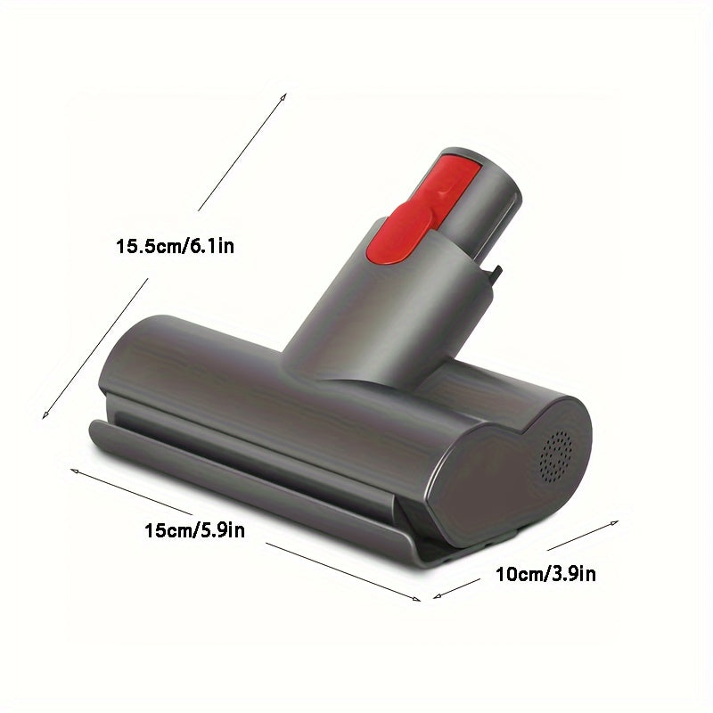 Replacement mini motorized brush tool head for V15, V11, V10, V8, V7 vacuum cleaners. Ideal for cleaning sheets, sofas, and carpets.