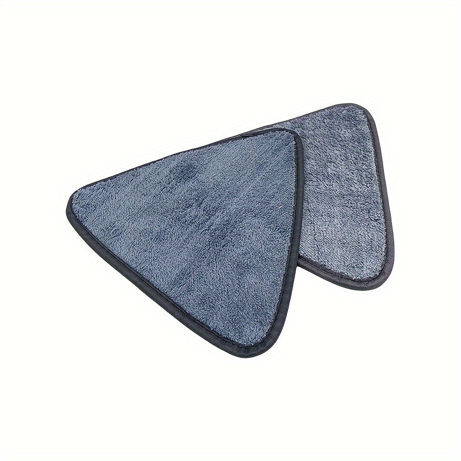 Set of 2 Easy Wring Triangle Mop Pads - Hands-Free Design, Versatile for Wet & Dry Cleaning - Ideal for Cleaning Floors, Walls, Glass & Bathrooms