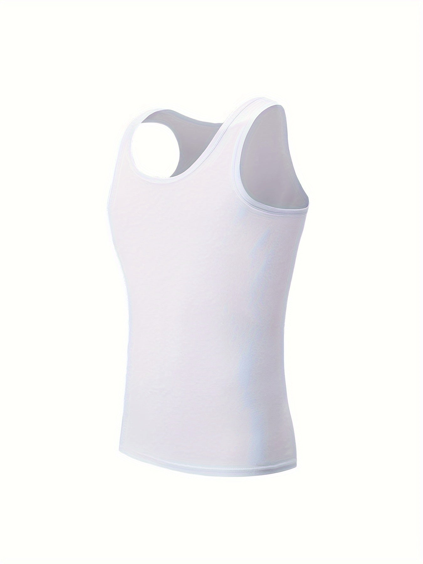 Cotton tank top for men - sleeveless, stretch fit for gym and casual wear, breathable and soft.