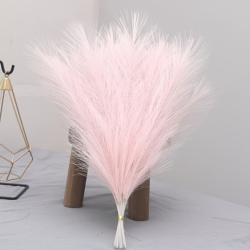 10 artificial reed Pampas grass flowers, 42.93 cm tall, perfect for Bohemian decor in any room or event