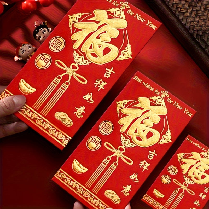 High-quality Lucky Red Envelopes - Beautifully Printed Money Holders for New Year, Housewarming, Weddings, Birthdays, Bridal Showers & Corporate Gifts