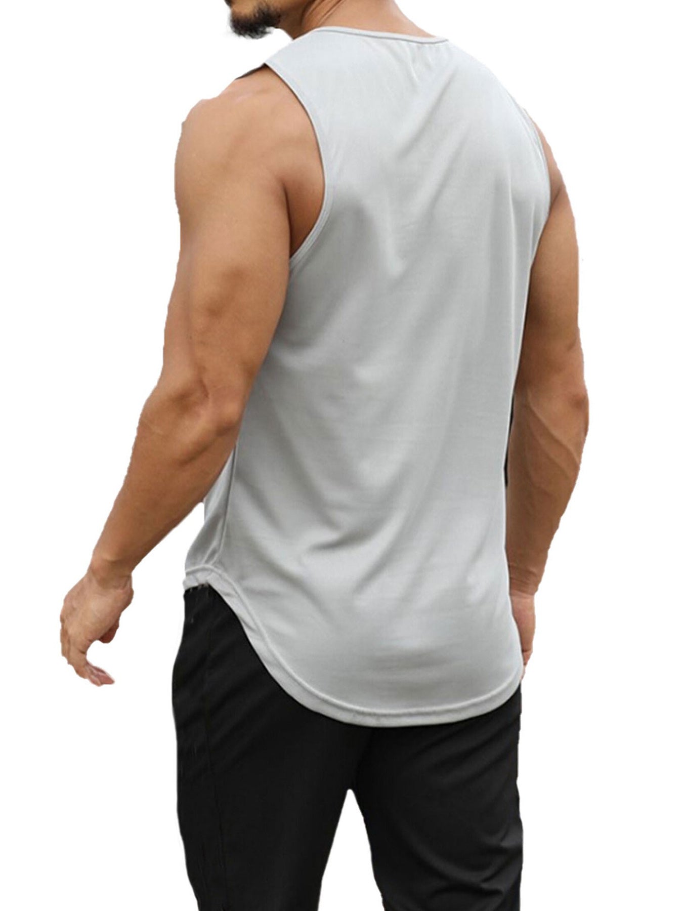 Men's Summer Muscle Tank Top - Breathable, Sweat-Wicking, Loose-Fit for Gym & Basketball Training, Quick-Dry, Sleeveless