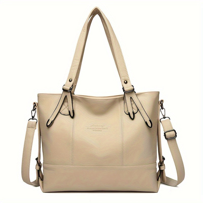 Stylish handbag for carrying books and documents, versatile crossbody bag for daily use.