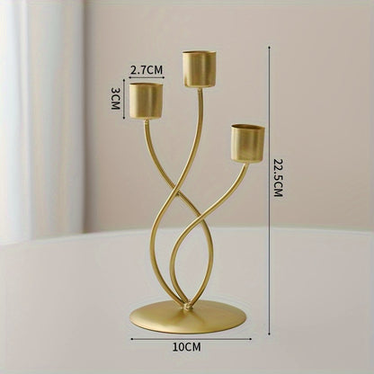 European-style iron candlesticks add romance and elegance to special dining occasions.