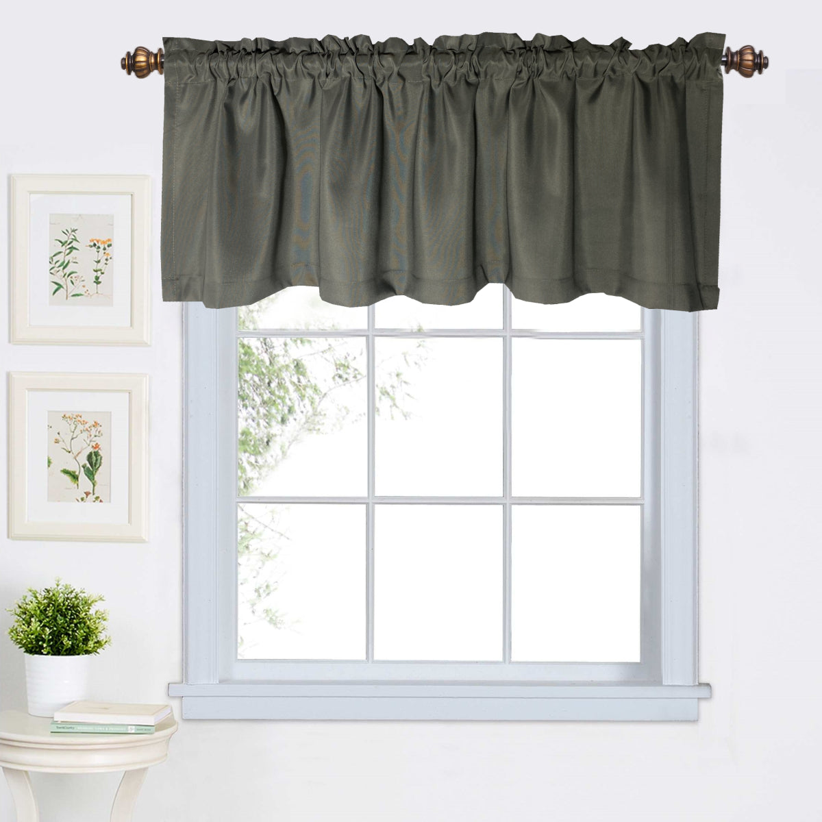 Single Coffee Half Curtain Door Curtain made of Plain Nylon