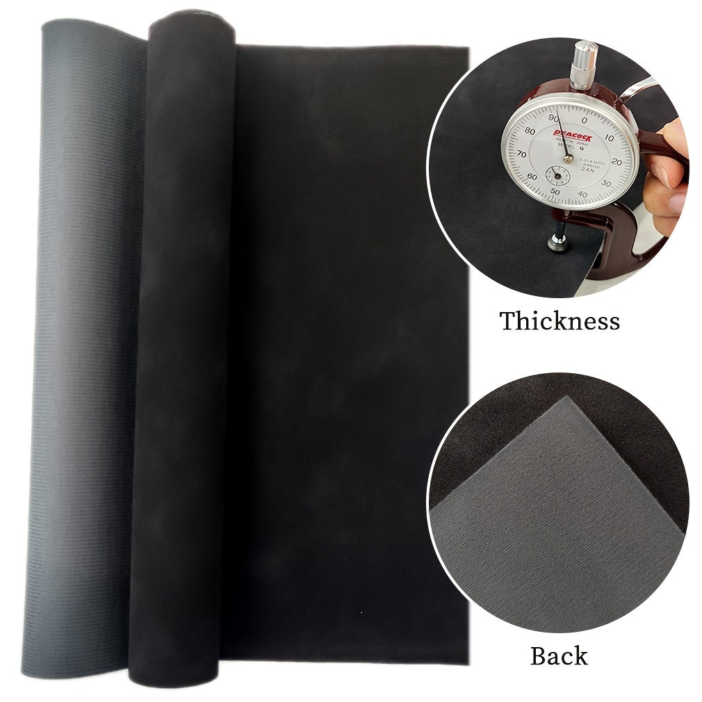 1 piece of soft smooth synthetic suede PU faux leather fabric for DIY wallets and bags.