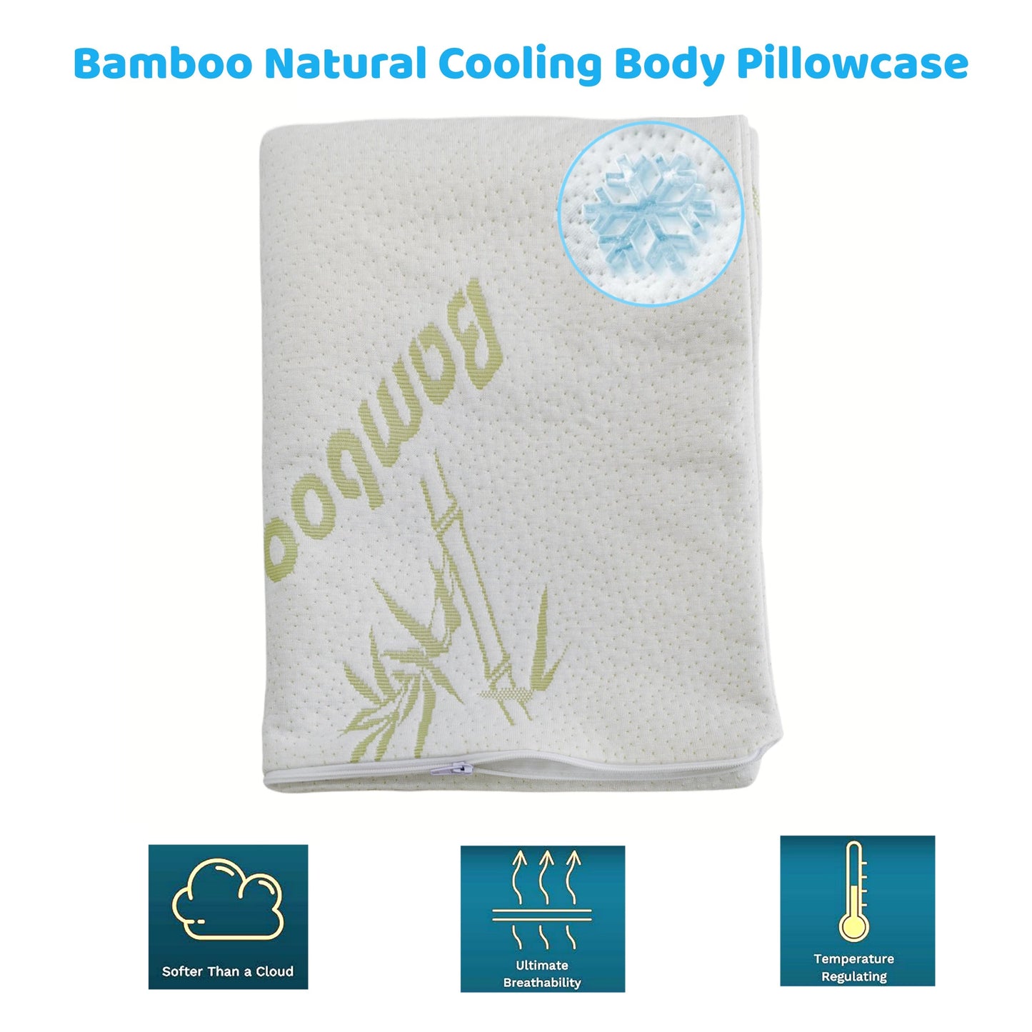 Bamboo Cooling Body Long: 50.8x137.16 cm, Ultra Soft Material Perfect for Children