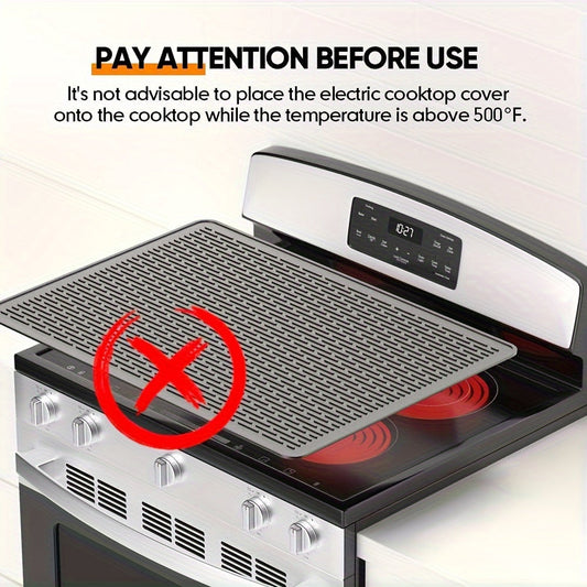 Silicone Stove Top Cover for Electric Stove - Extra Large 28" X 20" / 71 X 50cm Heat Resistant Stovetop Protector and Dish Drying Mat for Kitchen Glass Top Stoves