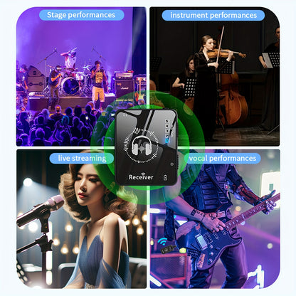 2.4GHz Wireless Audio Relay System with Auto-Pairing - High-Fidelity In-Ear Monitoring for Studio, Band Rehearsals & Live Performances