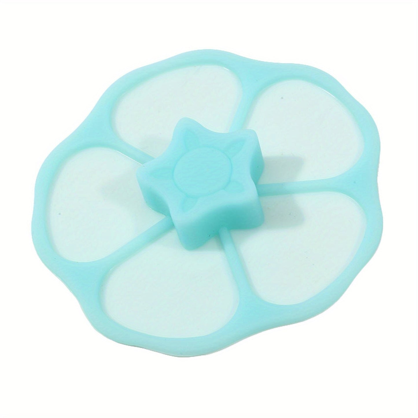 Silicone Cup Lid in the Shape of a Flower - Safe for Food Contact, Leak-Proof, Dust-Proof, Clean Cover for Drinks