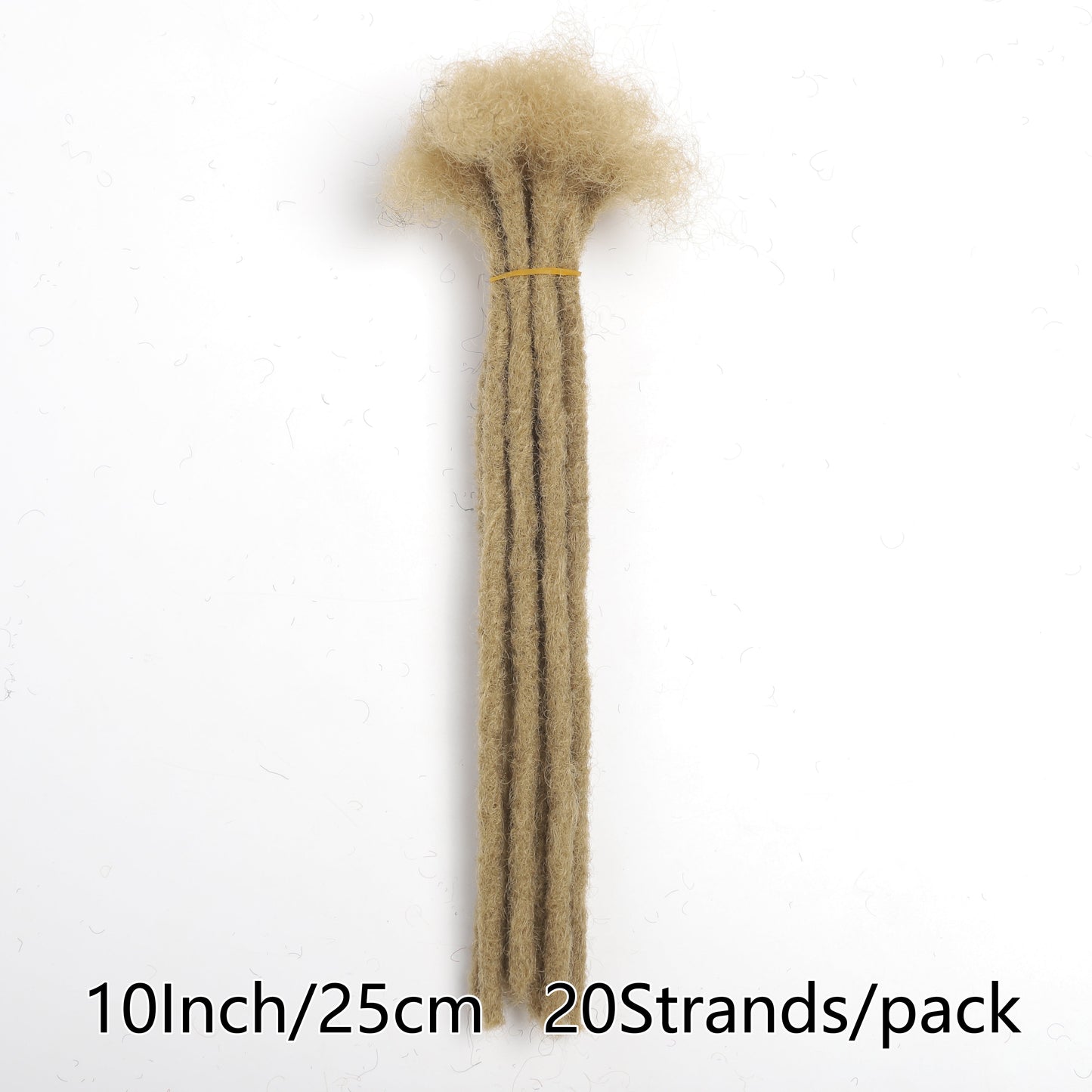 [Customer Favorite] 10-Inch Crochet Synthetic Loc Dreadlocks Extensions with 20 Strands, 0.8cm Wide, Hip-Hop and Reggae Inspired Style, Fashionable Afro Kinky Locs, Edgy Dirty Braids, Ideal for Punk Rock Fashion