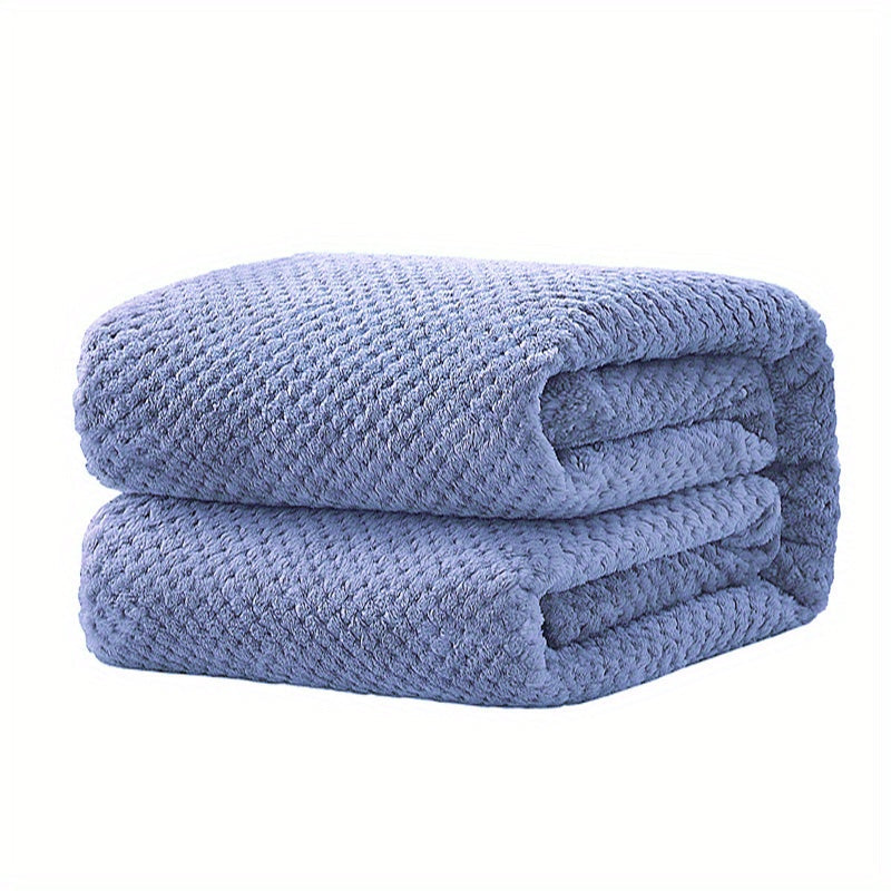 Soft and Cozy Solid Color Blanket perfect for a Comfortable Nap, Relaxing on the Couch, Keeping Warm on the Sofa, Office, Bed, Camping, or Traveling