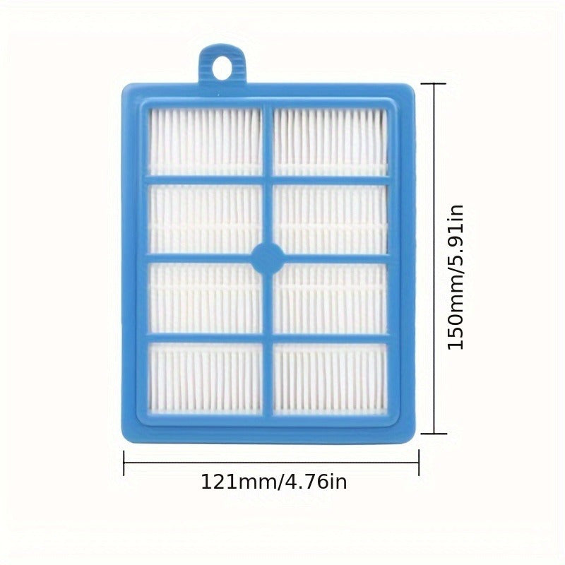 Electrolux Compatible H13 HEPA Vacuum Cleaner Filter - Washable Cartridge Replacement with Plastic Floor Attachment Accessory (1 Piece)