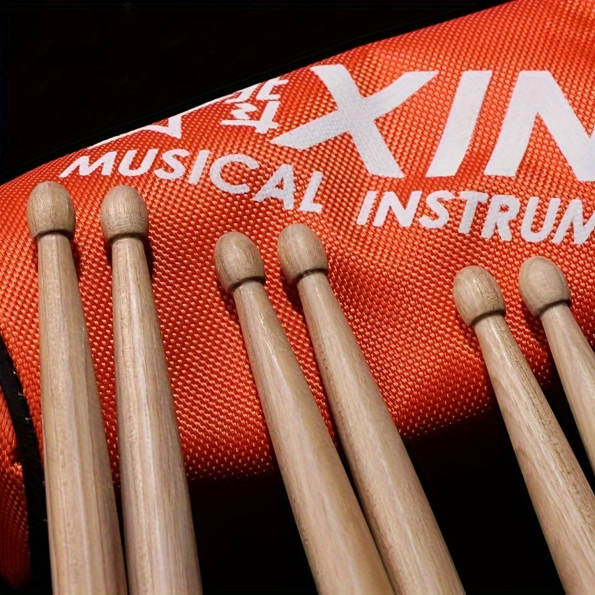 5A Hickory Drumsticks, Uncharged Pair - Economic Quality, Balanced Weight, Durable, Ideal for Practice & Jazz Performances