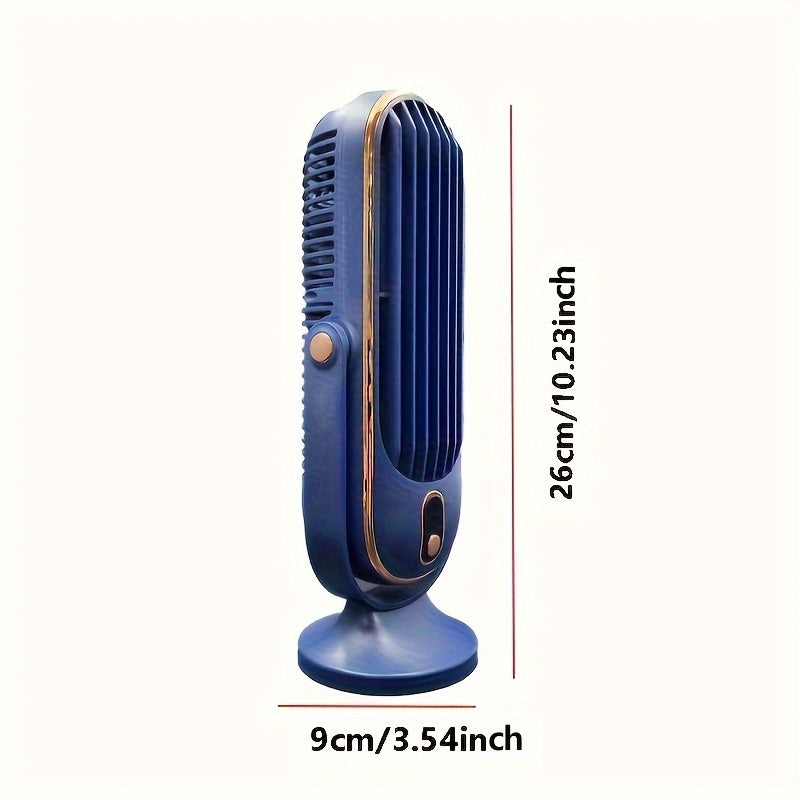 A compact air cooler with a large battery and dual motor, this portable fan is perfect for household use. With 5-speed air cooling and a 720° surround hair dryer function, it is versatile and efficient. Ideal for use in the office, while traveling