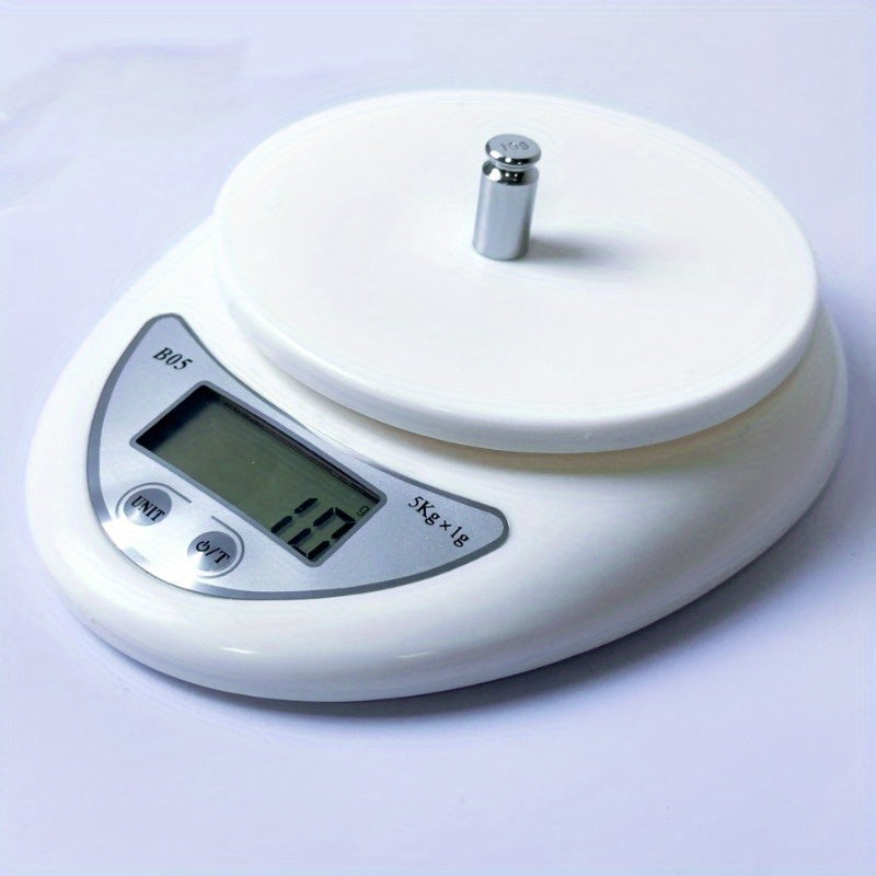 Digital kitchen scale for precise weighing of food, baking, household, restaurant, and office use. Compact, easy to use, and accurate. Battery not included.