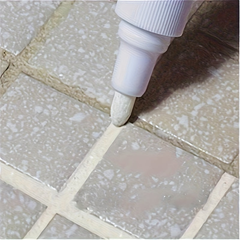 White, waterproof gel sealer for ceramic tiles and grout.