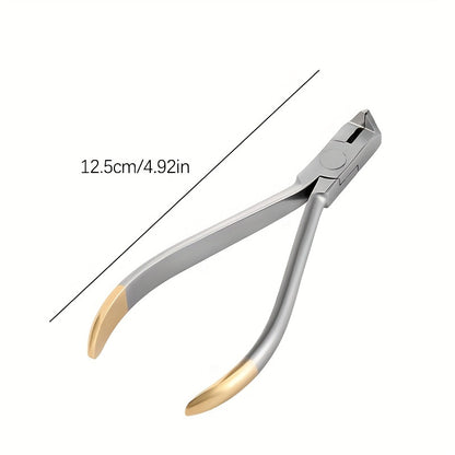 1pc Precision Stainless Steel Wire Cutters with ergonomic grip, sharp blade cutter, nickeltitanium coated. Ideal for fine wire cutting tasks.