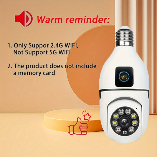 360° Panoramic Light Bulb Security Camera is the preferred choice for many customers. This camera features 1080P HD Dual Lens, Smart Motion Detection, Two-Way Audio, and is battery-free. It can be used indoors or outdoors and is compatible with