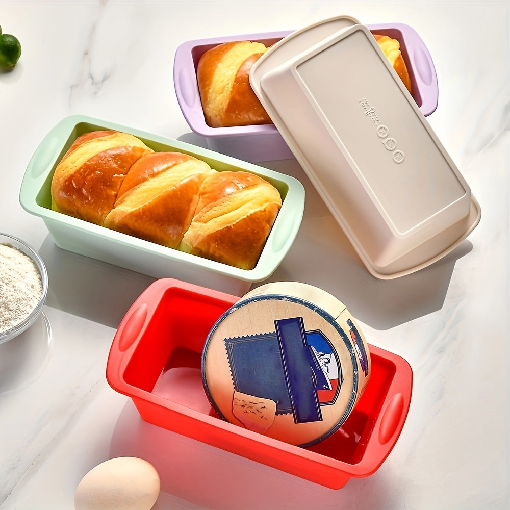 Silicone Loaf Pan Set - Includes 2 Non-Stick Easy Release Rectangle Cake Pans for Baking Bread. Flexible and BPA Free, these Silicone Molds are perfect for making Toast, Brownies, and Cakes.