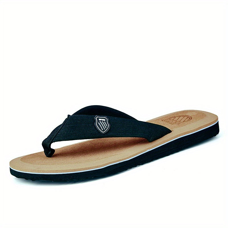 Men's lightweight, non-slip flip flops perfect for indoor and outdoor use in the summer.