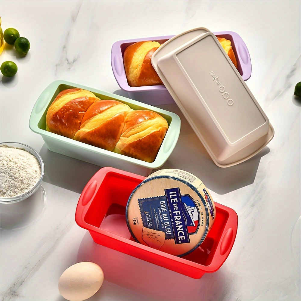 Silicone Loaf Pan- Baking Bread and Toast Making Tool, Non-Stick Bakeware (19.56cm X 9.4cm) - Oven and Kitchen Accessories