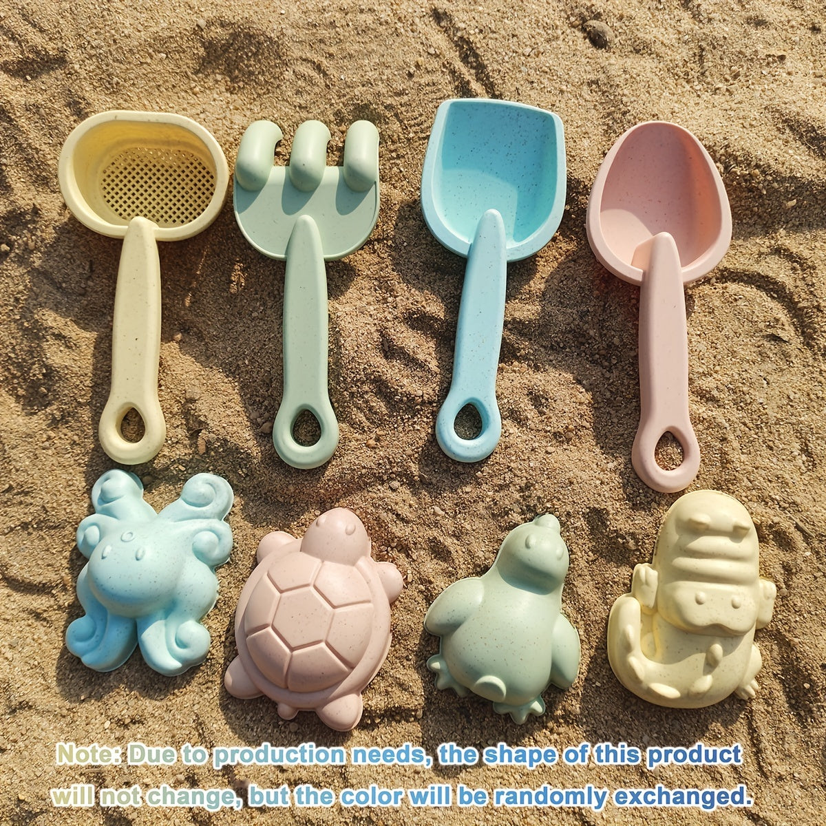 11-Piece Beach Sand Toys Set - Stylish Morandi Colors - Ideal Outdoor Toys for Kids!